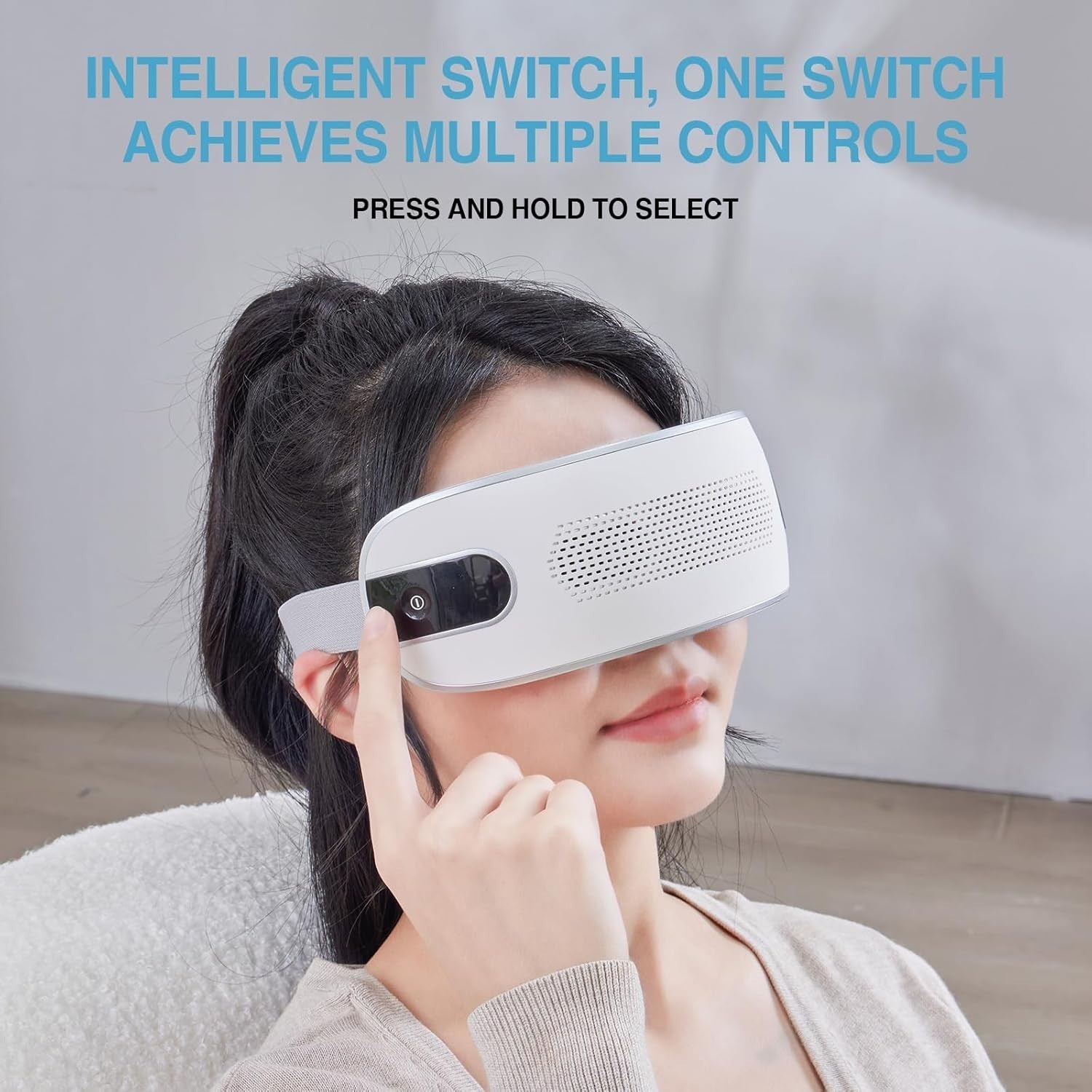 Eye Massager Vibration Bluetooth Music Type-C 4 Modes Sleep