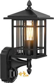 Outdoor Motion Sensor Wall Light Waterproof E27 Dusk Dawn Lamp