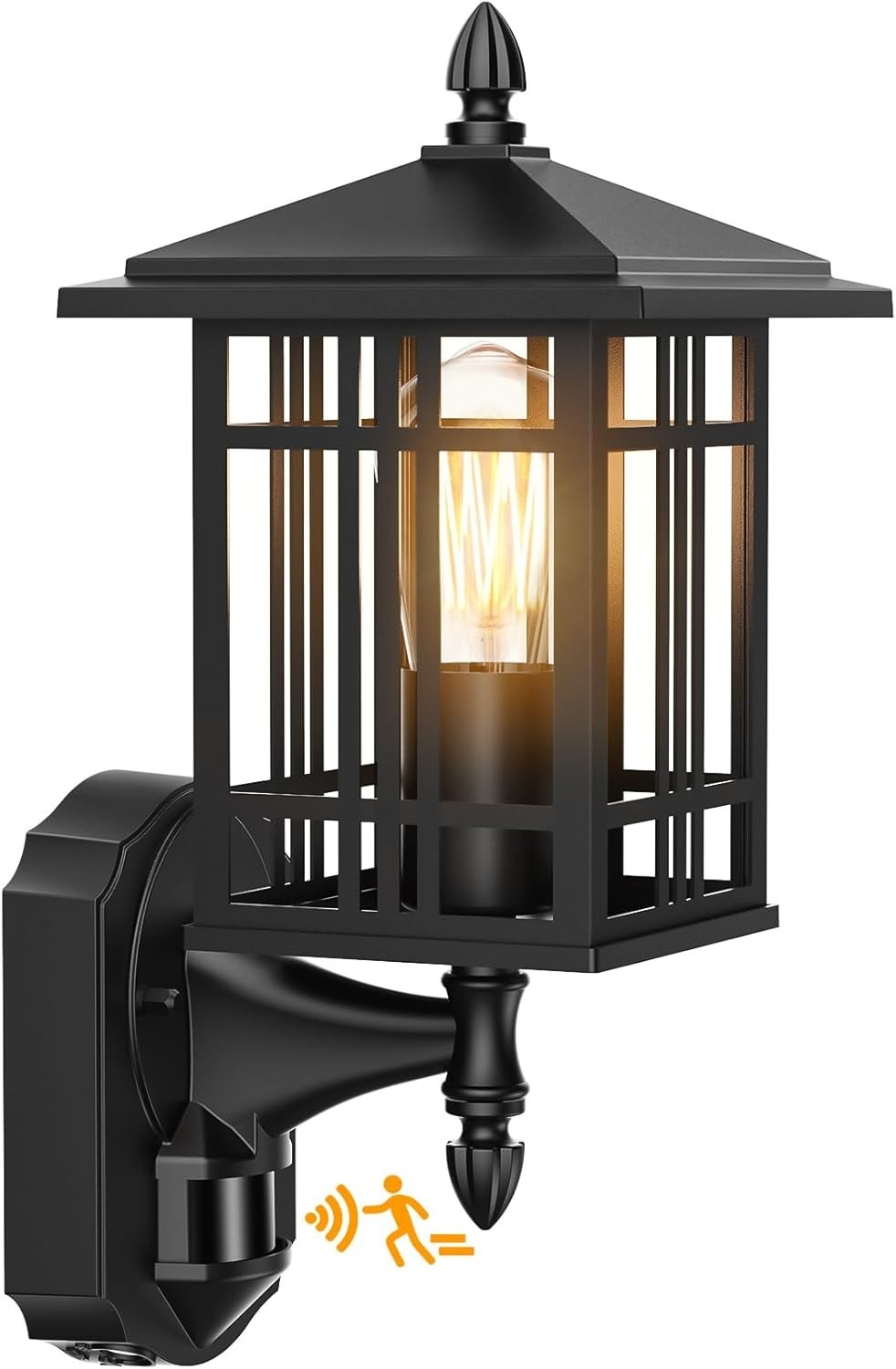 Outdoor Motion Sensor Wall Light Waterproof E27 Dusk Dawn Lamp
