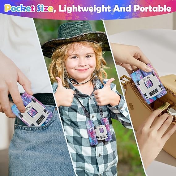 8x21 Kids Waterproof Compact Binoculars Mini Travel Bird Watching Mix Colour