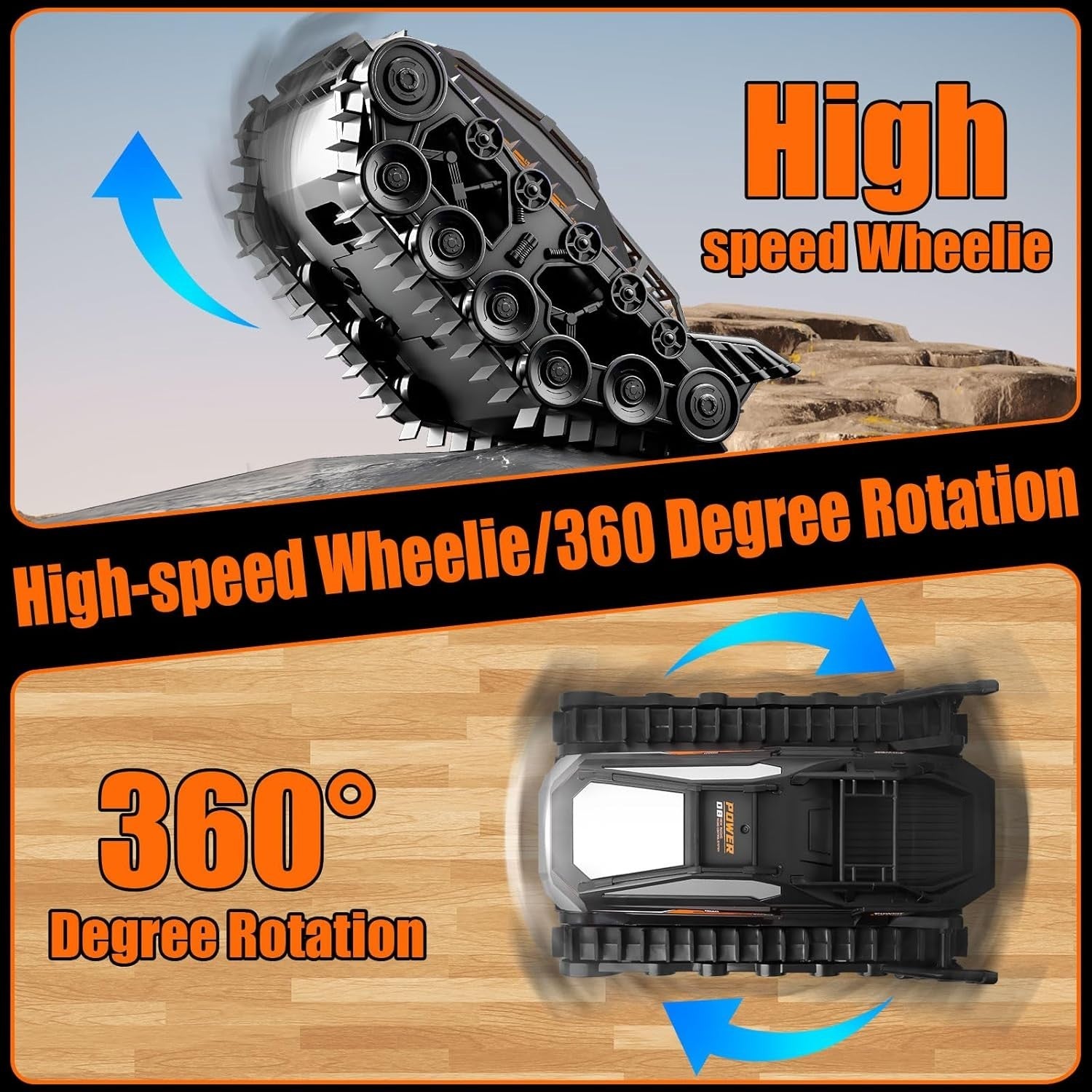 All-Terrain Amphibious RC Car – Remote Control Truck w/ Stunts & 2 Batteries