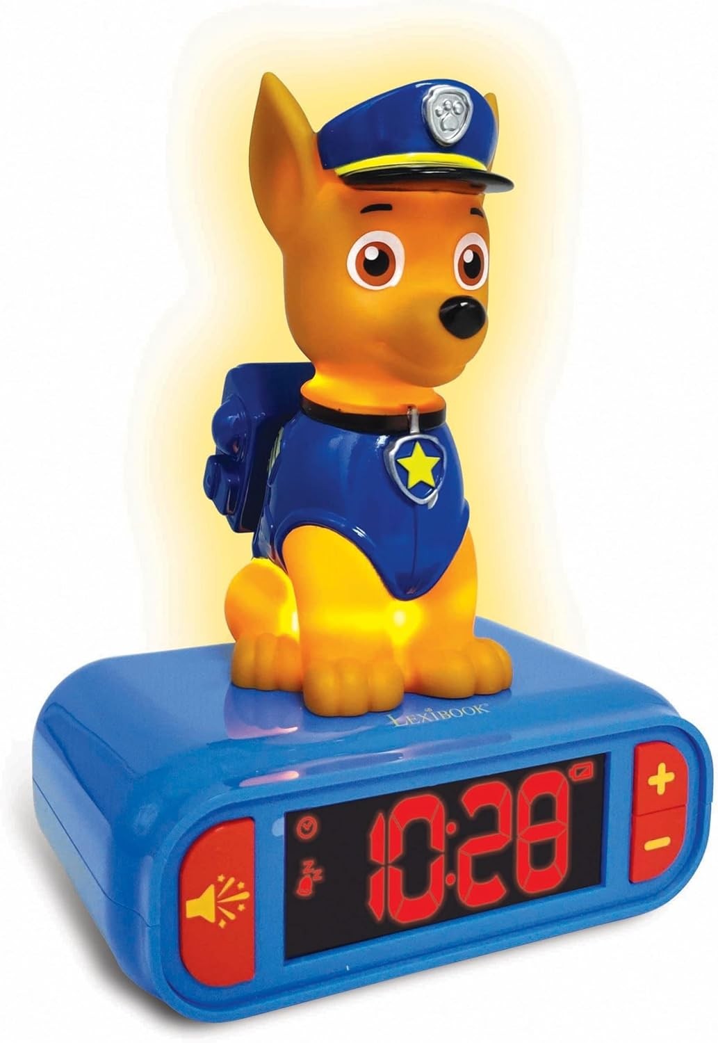Kids Alarm Clock Night Light LCD Snooze Sound Effects Bedside Clock Toy