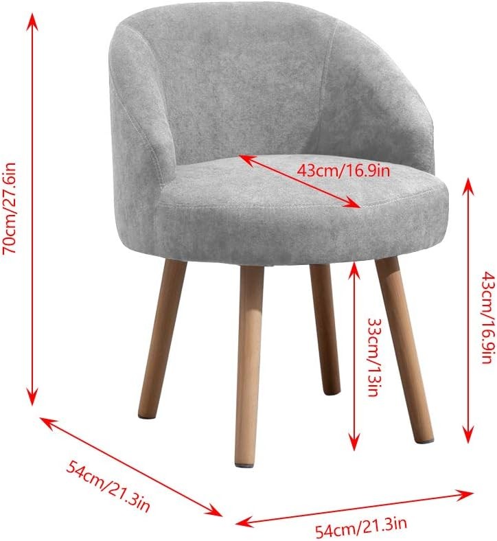 Set of 2 Small Linen Tub Chairs Lounge Side Armchairs