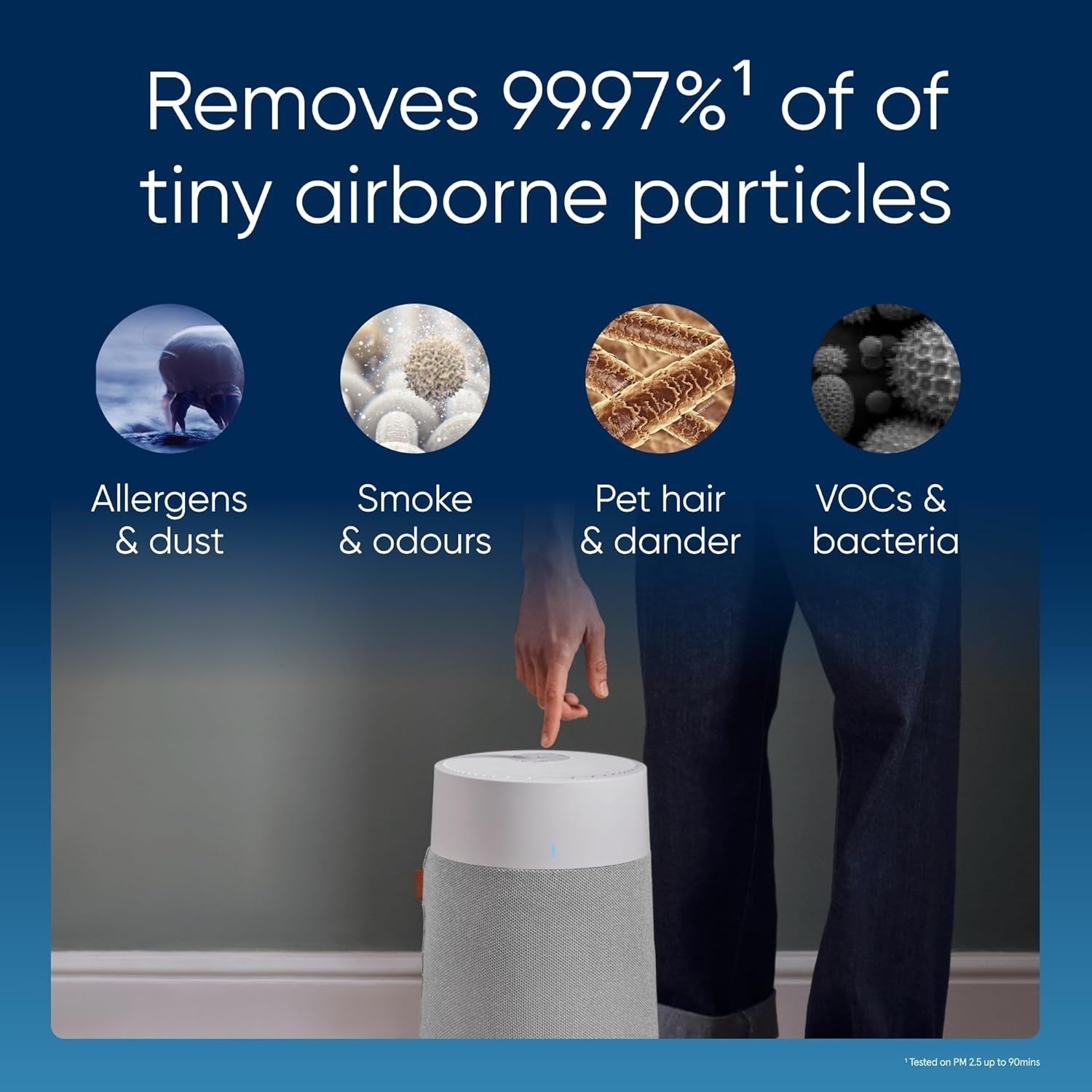 Smart WiFi HEPA Air Purifier 43m² Ultra Quiet Pets Allergy Auto