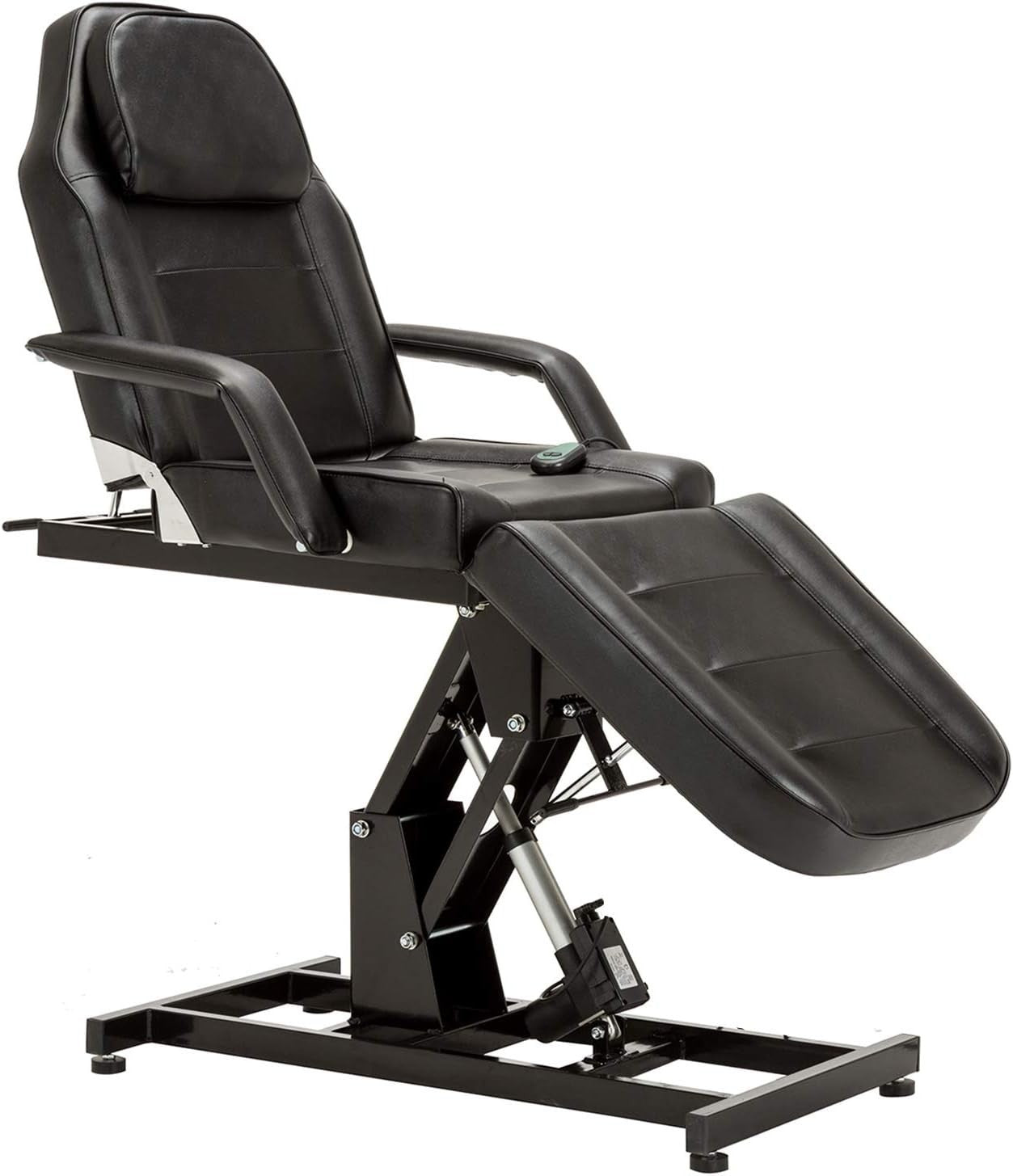 Electric Height Adjustable Beauty Massage Bed Salon Tattoo Lash Table Black PU