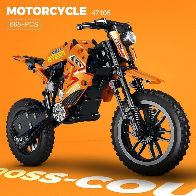 506 PCS Motorcycle Building Blocks Toy Kit - Realistic, Educational  Gift