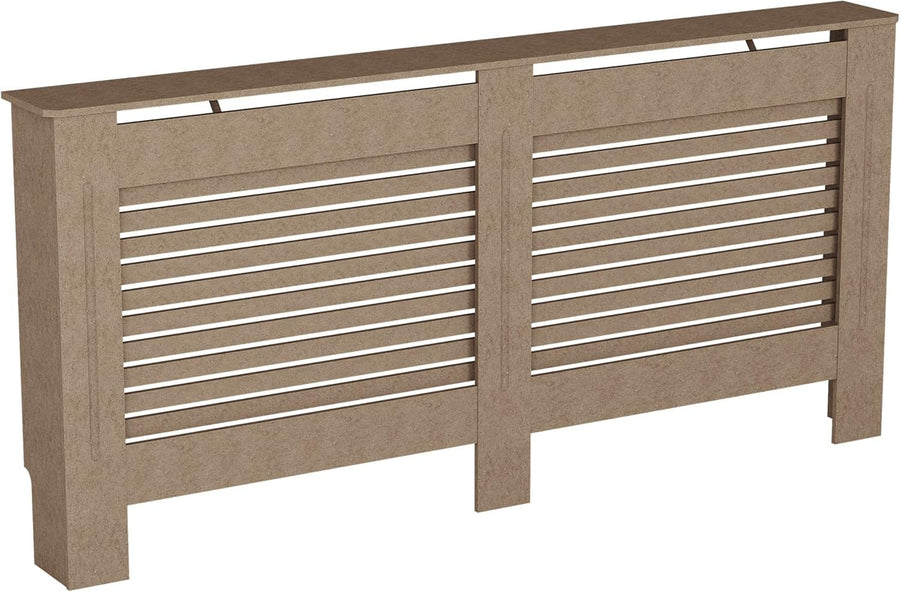 Extra Large Unfinished Radiator Cover MDF Modern Slatted Grill Customisable