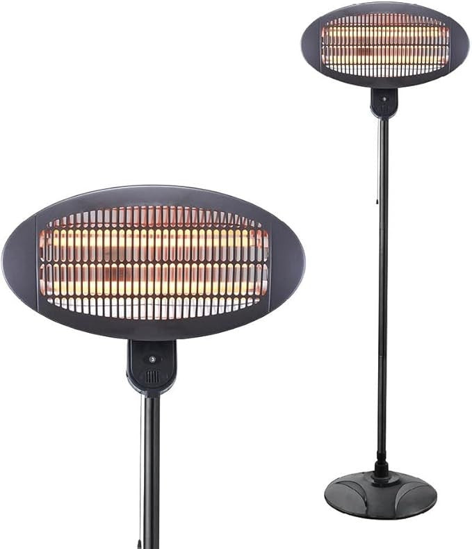 2000W Outdoor Patio Heater | Radiant Carbon Fibre | Freestanding or Wall Mount