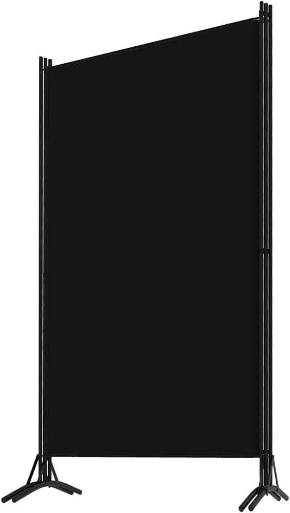 Black 3 Panel Room Divider 260cm Folding Privacy Screen – Extra Wide Partition