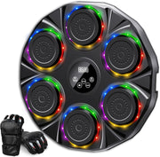 Music Boxing Machine LED Punch Pad Bluetooth Wall Mounted Home Fitness