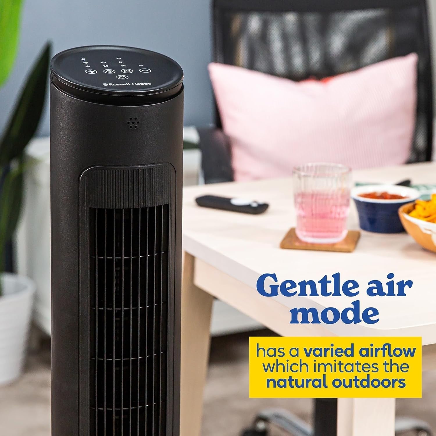 Tower Fan with Remote Control 3-Speed Oscillating Quiet Cooling for Home Office