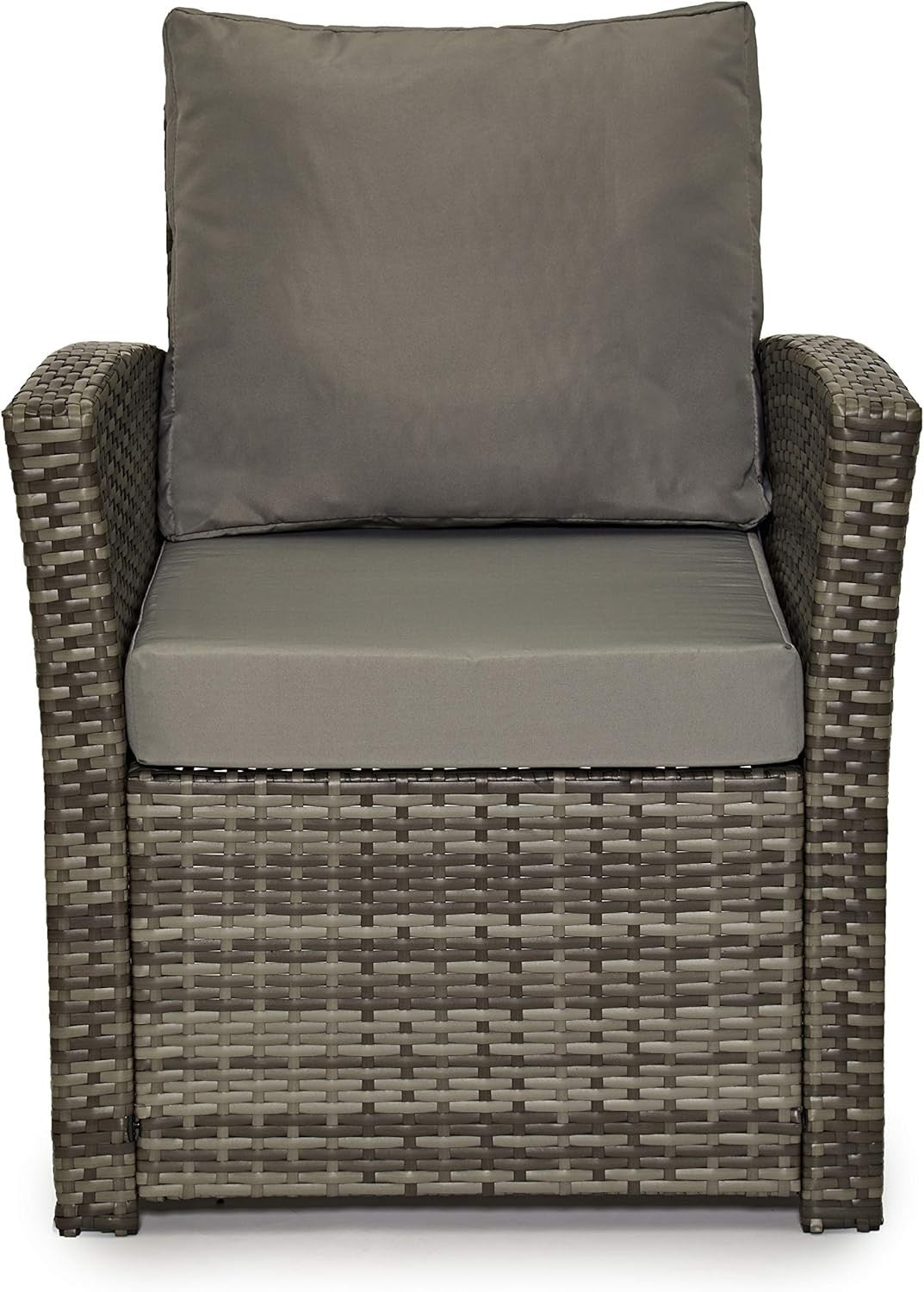 4 Seater Rattan Garden Sofa Set Patio Furniture w/ Cushions & Glass Table