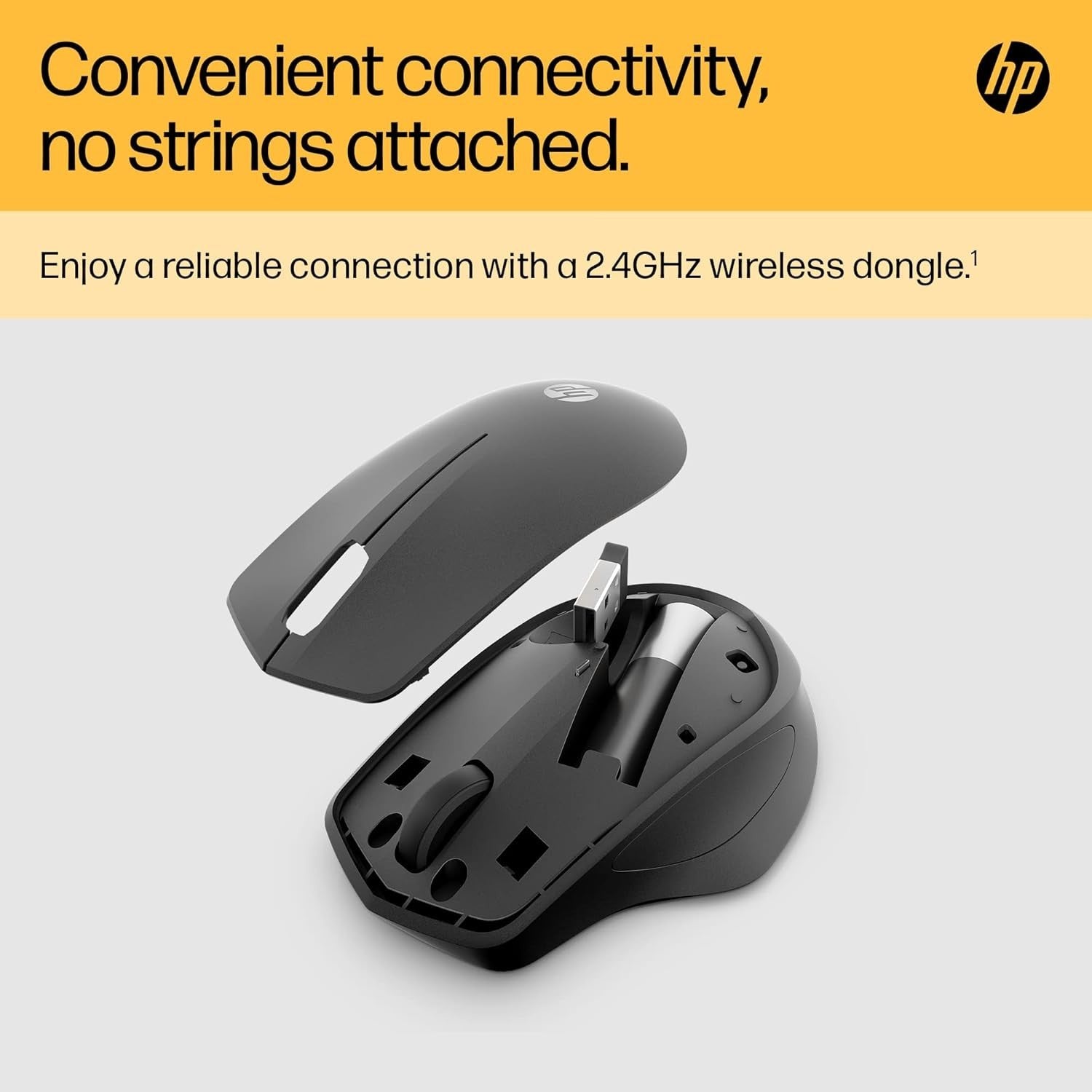 Silent Wireless Mouse 1600 DPI Ergonomic USB Nano Receiver PC Laptop