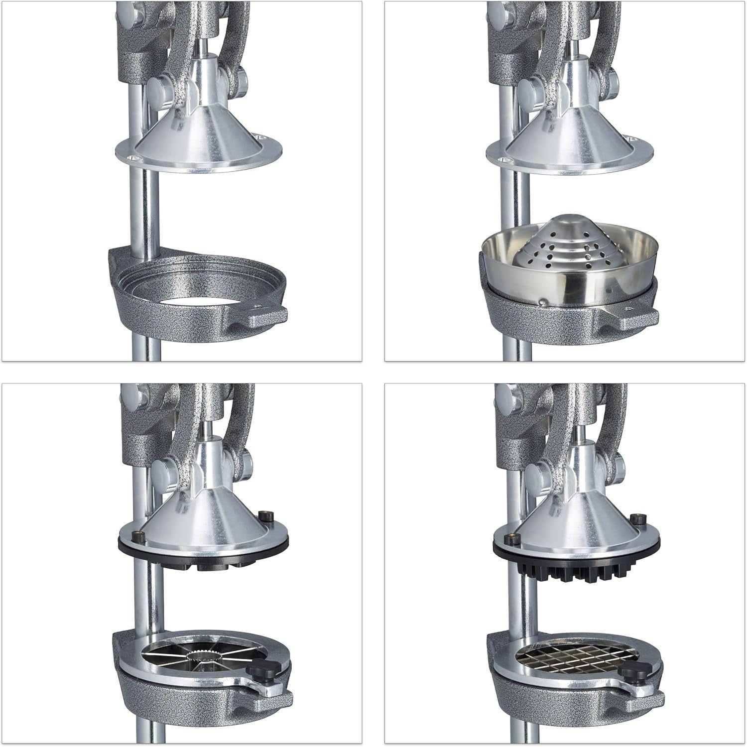 Manual Citrus Juicer Stainless Steel Lever Press Non-Slip Multi Use