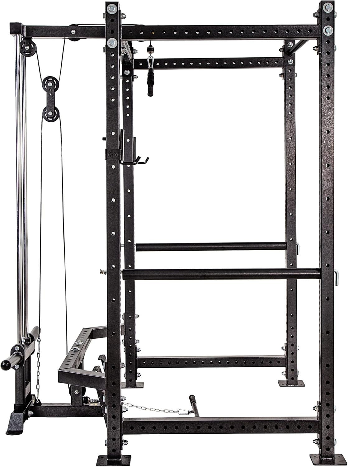 Adjustable Power Rack 206x133x178cm with Dual Cable System – Home Gym Cage
