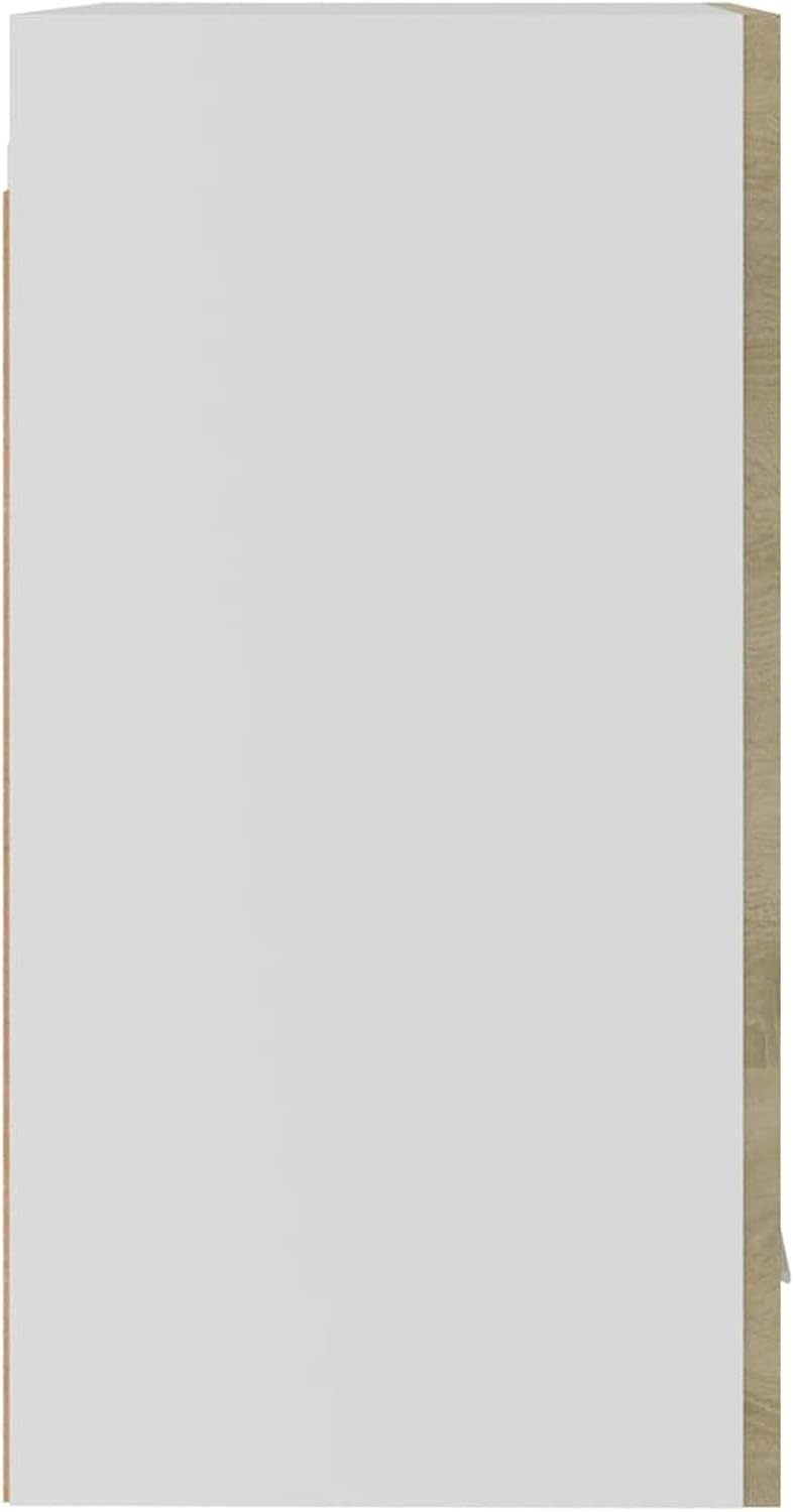 Wall Mounted Kitchen Cabinet with Lockable Doors & Spacious Shelves 39.5x31x60cm
