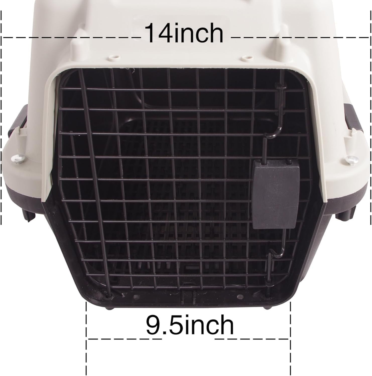 Portable Durable Plastic Dog Cat Travel Crate with Wire Door – Collapsible
