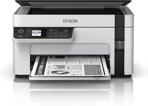 Black Mono Ink Tank Printer Wi-Fi A4 All-in-One Fast Duplex Print 70cps