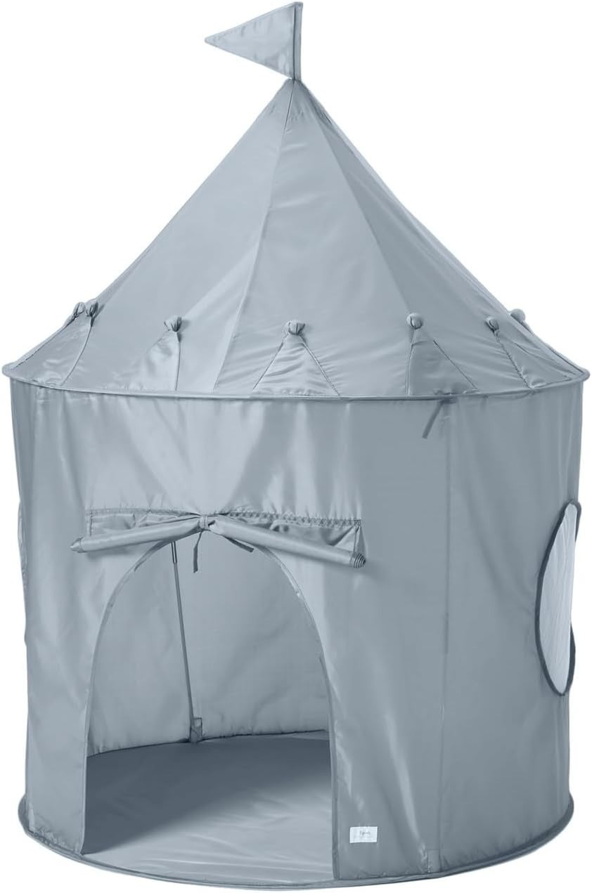 Blue Kids Indoor Play Tent Pop Up House Large Recycled Fabric