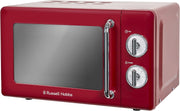 17L Retro Red Microwave 700W Solo 5 Power Levels Manual Timer