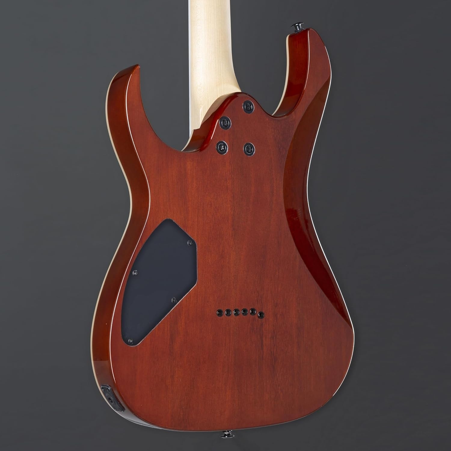 Electric Guitar 6 String Aqua Burst Okoume Body Poplar Burl Top