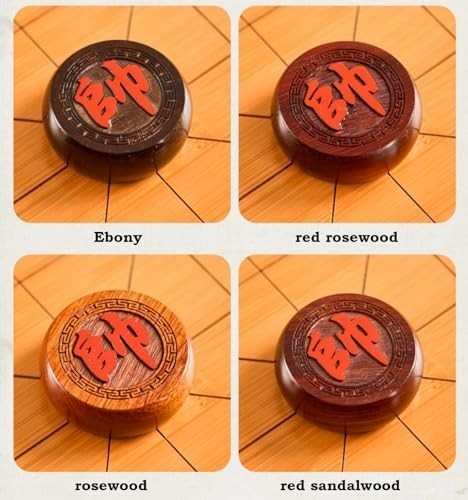 Red Sandalwood Xiangqi Chinese Chess Set Foldable Bamboo Board
