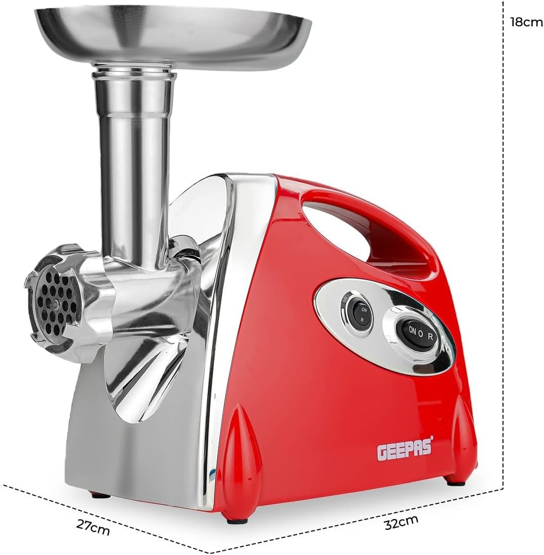 1800W Electric Meat Grinder Meat Mincer Sausage Maker 3 Cutting Plates