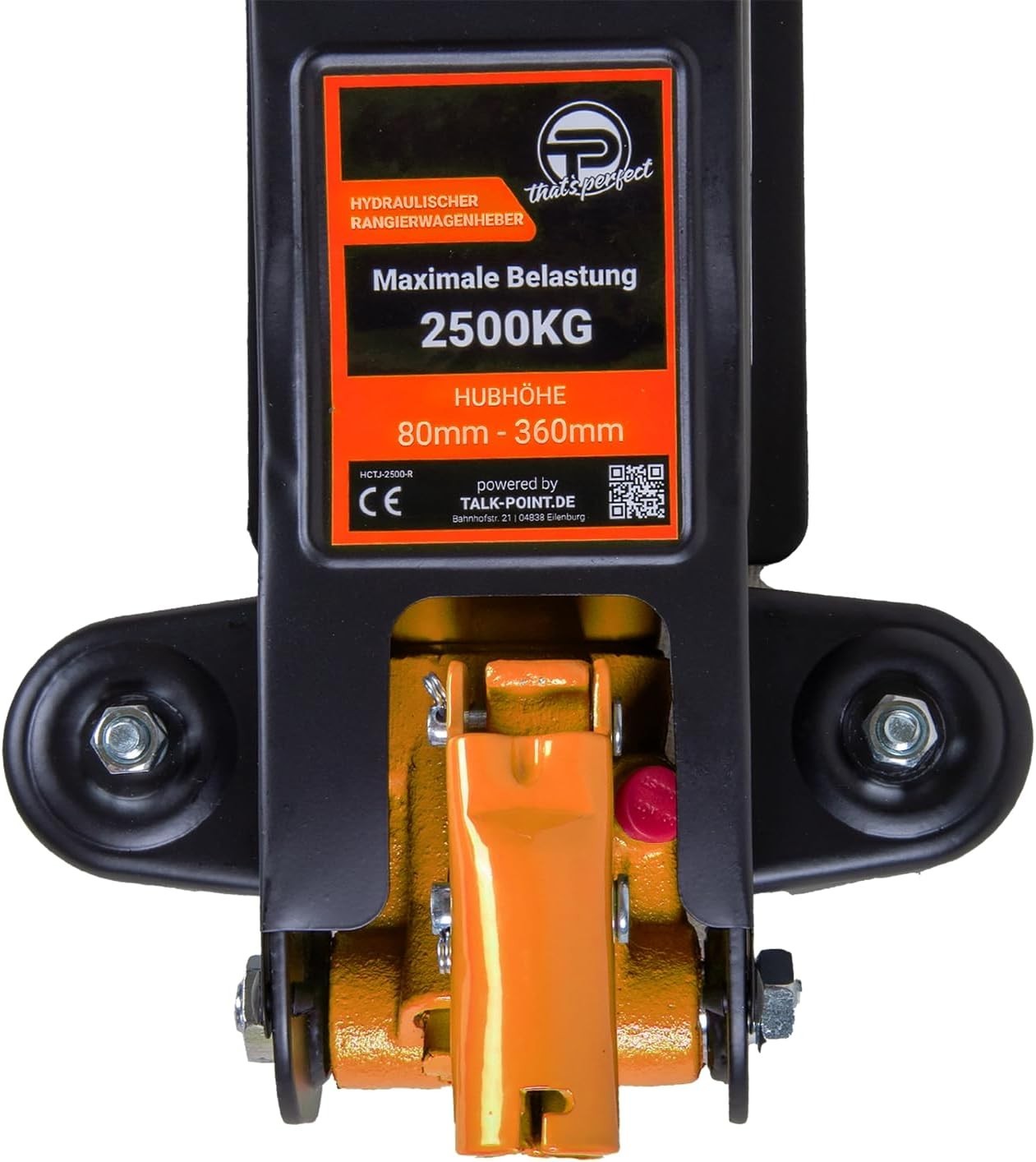 2.5 Ton Low Profile Trolley Jack 80–360mm w/ Case, SUV Adapter & Rubber Pads