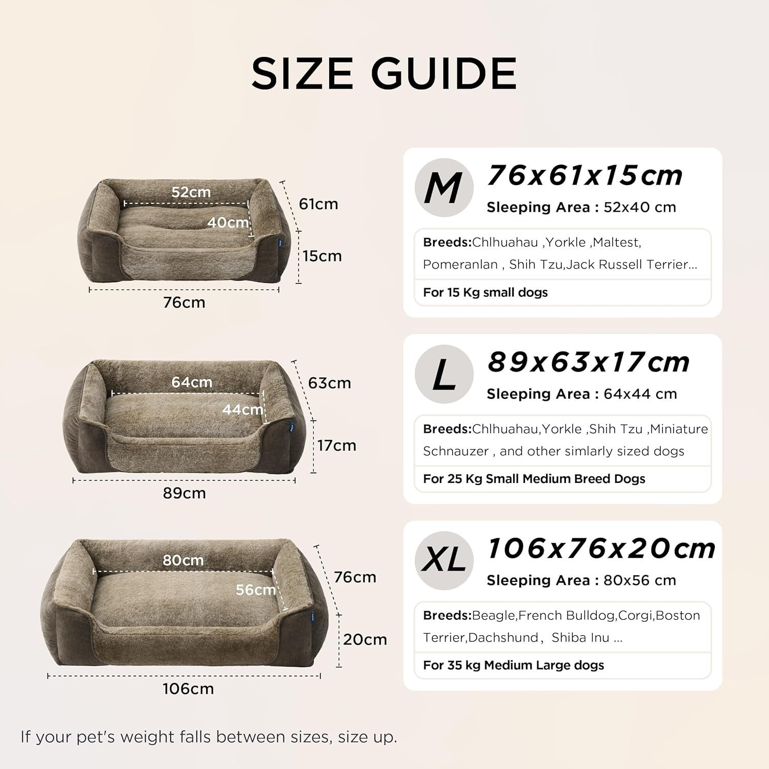 XL Orthopedic Dog Bed 106x76x20cm Washable Sofa Non Slip