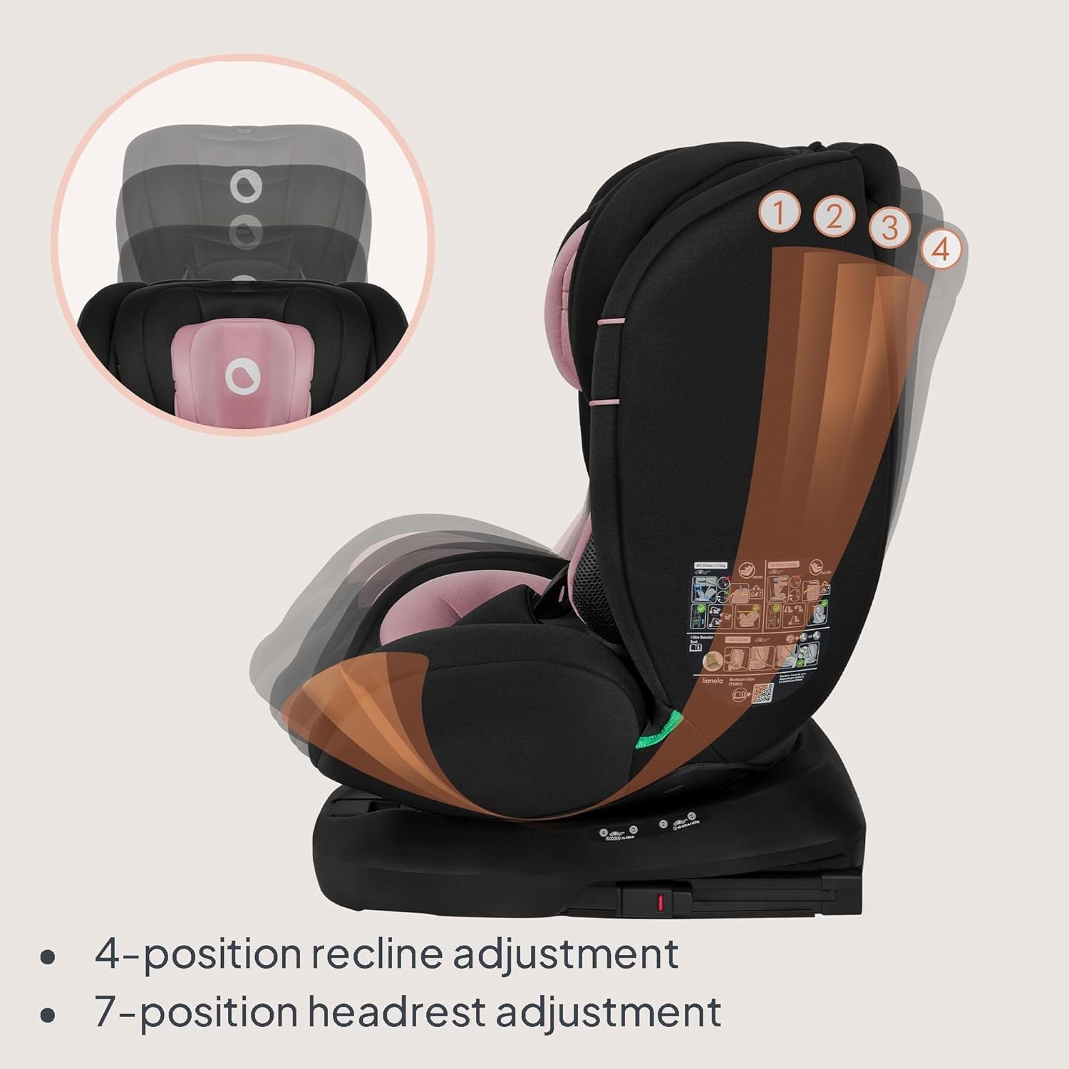 360° Swivel ISOFIX i-Size Car Seat 0–12 Years Rear & Forward Facing