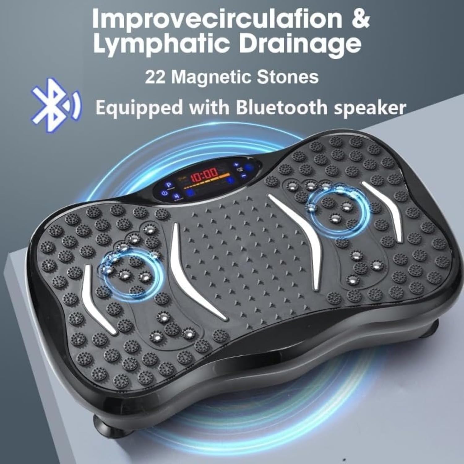 Vibration Plate Waist Abdomen Toner Magnetic Massage Bluetooth