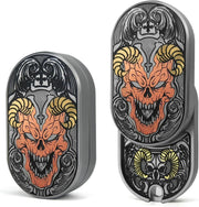 Stainless Steel Devil Fidget Slider Ratchet Clicker Stress EDC