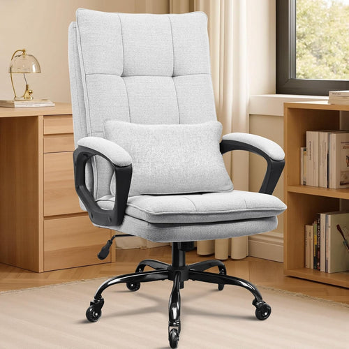 Executive Ergonomic Office Chair Adjustable Lumbar Support Rocking Heavy Duty