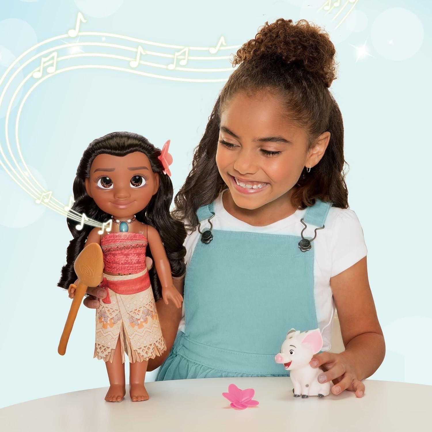 14in Singing Princess Doll Lights Music Phrases Hair Accessories Set