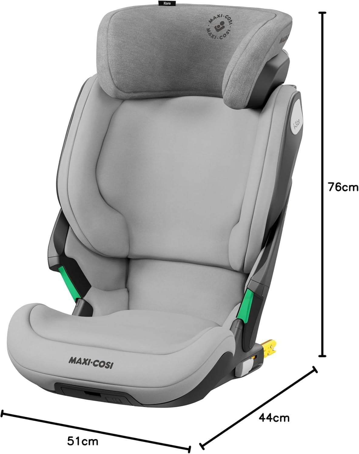 i-Size High Back Booster Car Seat ISOFIX 3.5–12 Years Impact Safety