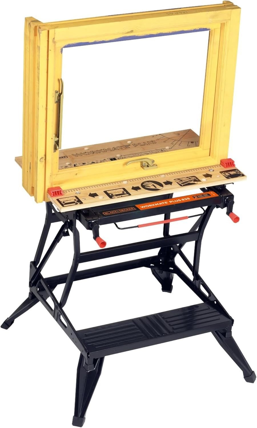 Dual-Height Folding Workbench with One-Hand Clamp System Heavy Duty 250kg