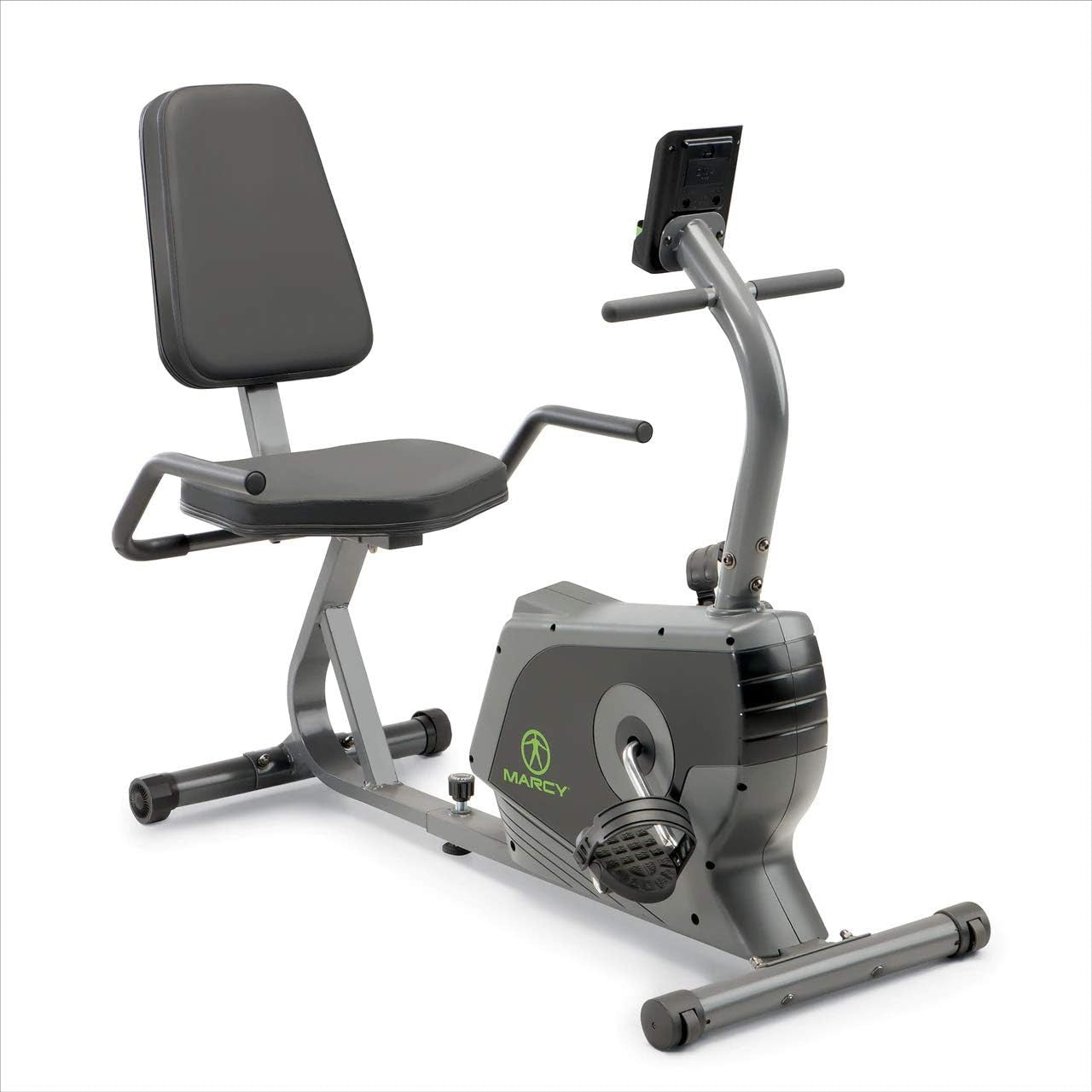Recumbent Exercise Bike Magnetic LCD Quiet Dual Handles Adjustable Seat Home