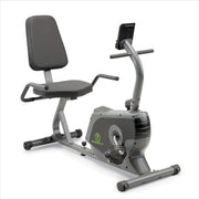 Recumbent Exercise Bike Magnetic LCD Quiet Dual Handles Adjustable Seat Home
