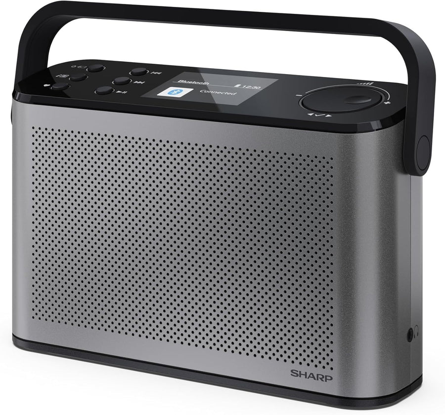 Portable DAB+/FM Stereo Digital Radio Bluetooth 5.3 USB Storm Grey
