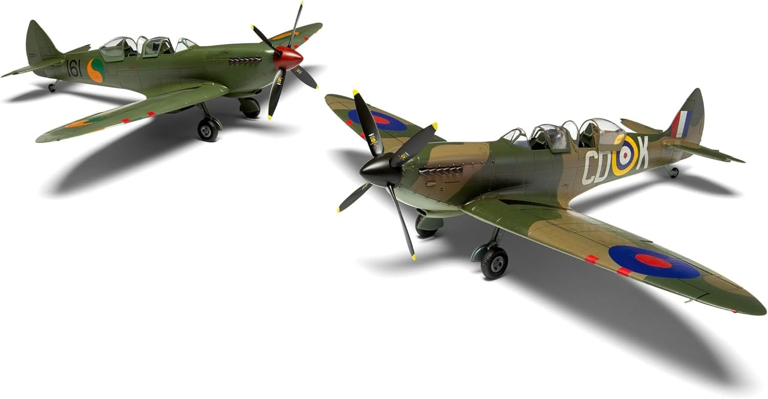 1:48 Scale Plastic Spitfire TR.9 Model Kit DIY Aircraft Unpainted with Decals
