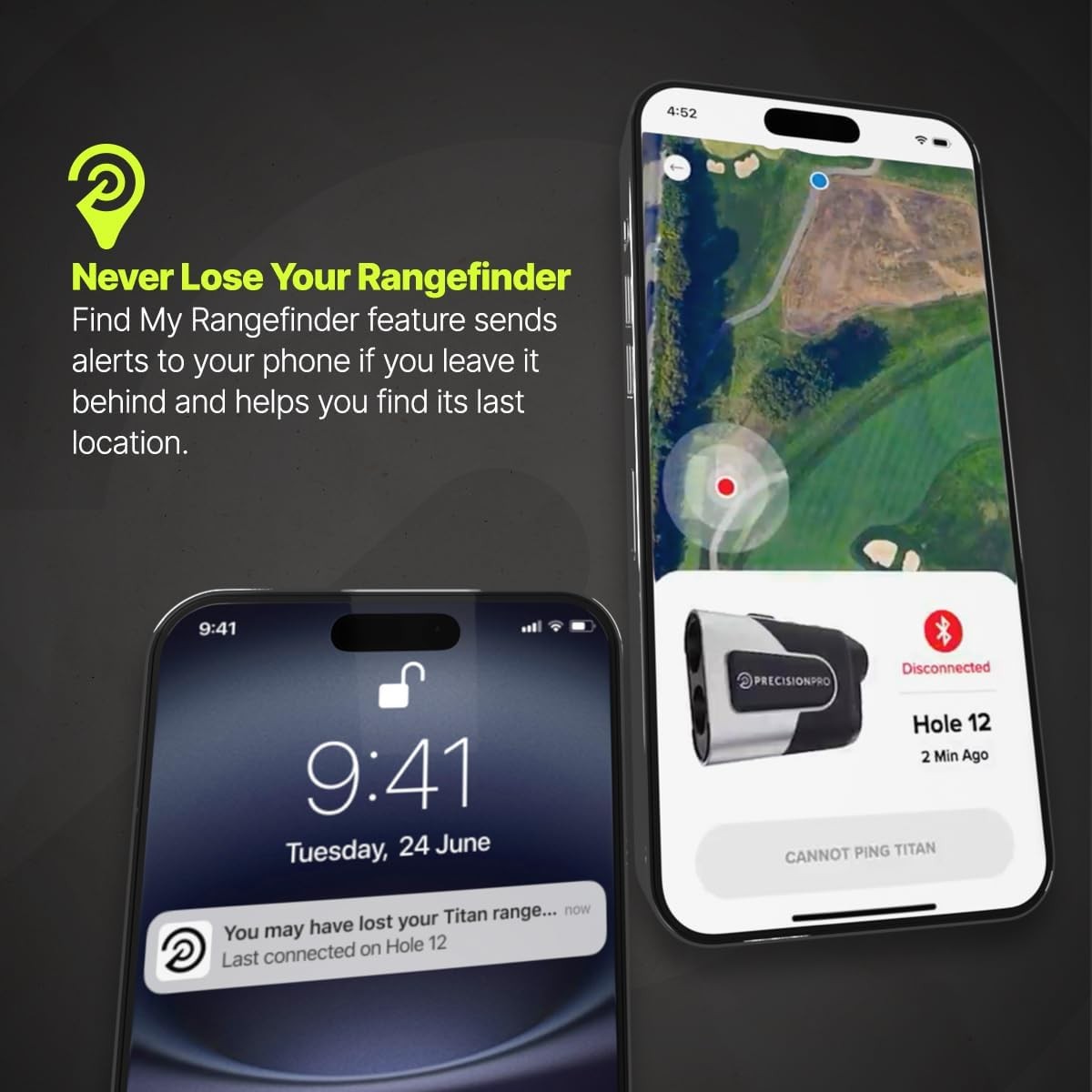 Golf Laser Rangefinder with GPS 999 Yards Slope Switch Magnetic Grip