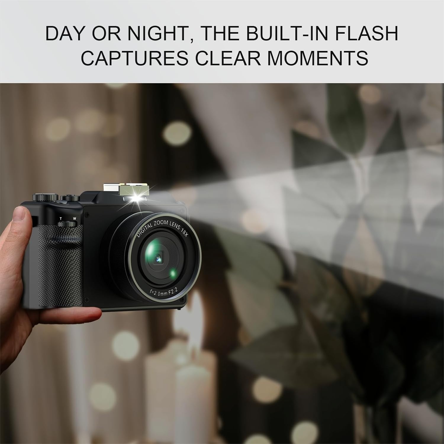 5K 64MP WiFi Digital Camera Autofocus Vlogging Camera 64GB 18X Zoom