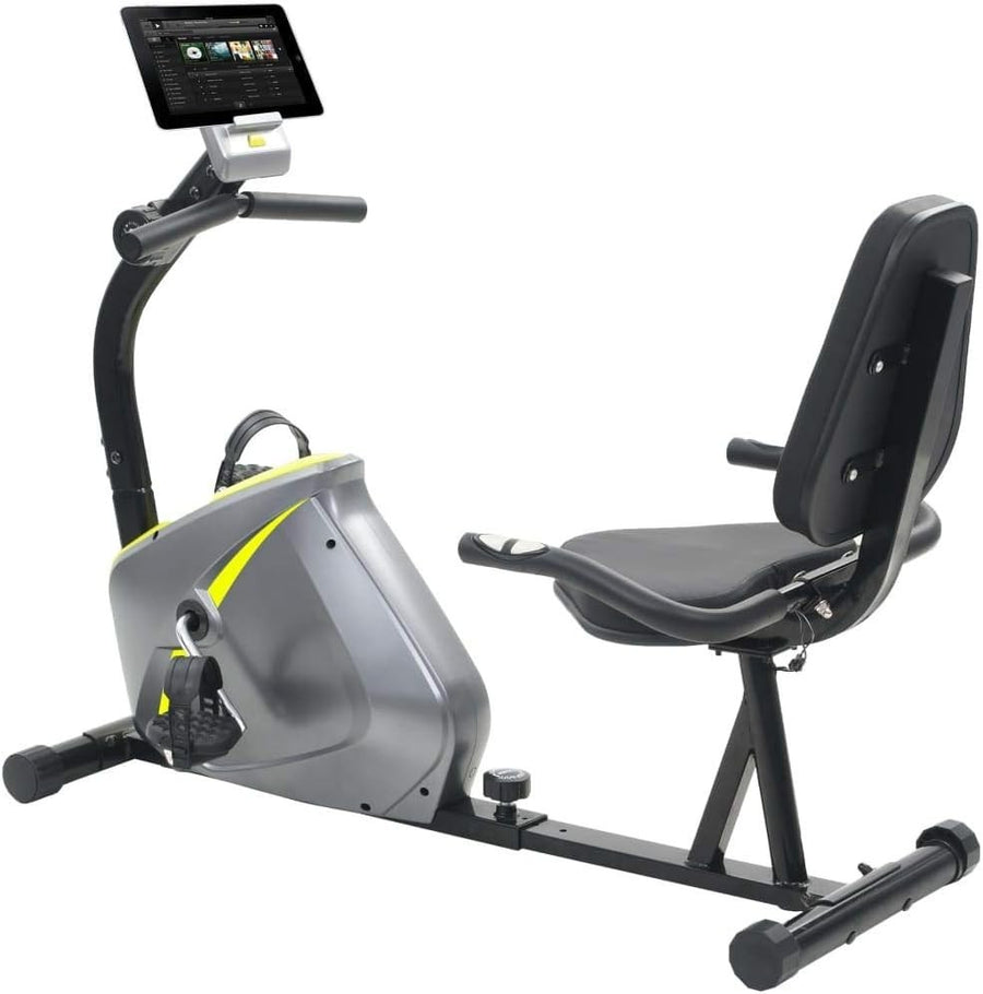 Recumbent Exercise Bike 8 Level LCD Adjustable Seat Quiet Smooth Home Fitness