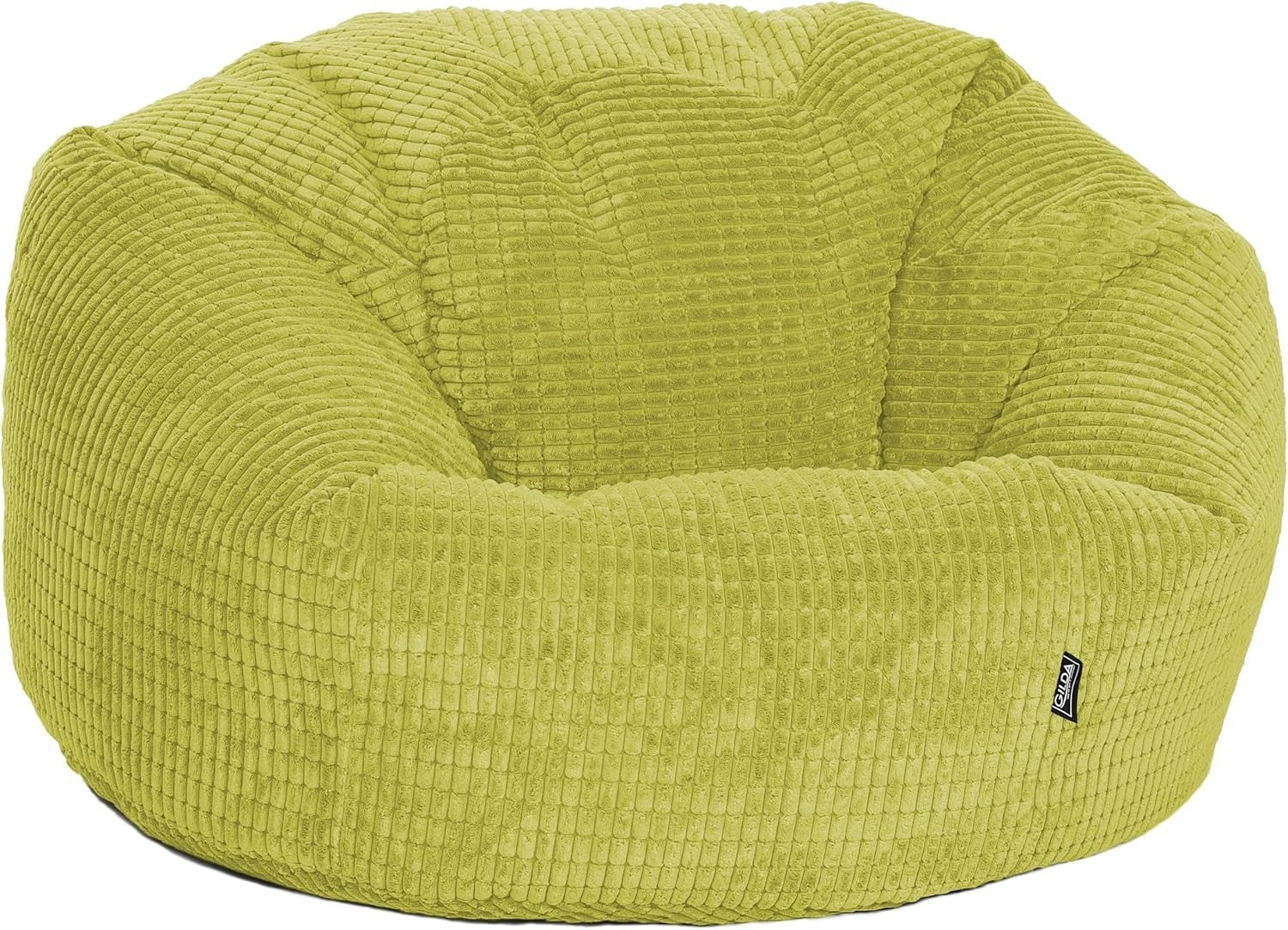 Giant Corduroy Bean Bag Chair Adult Size Soft Filled Lounge Seat UK
