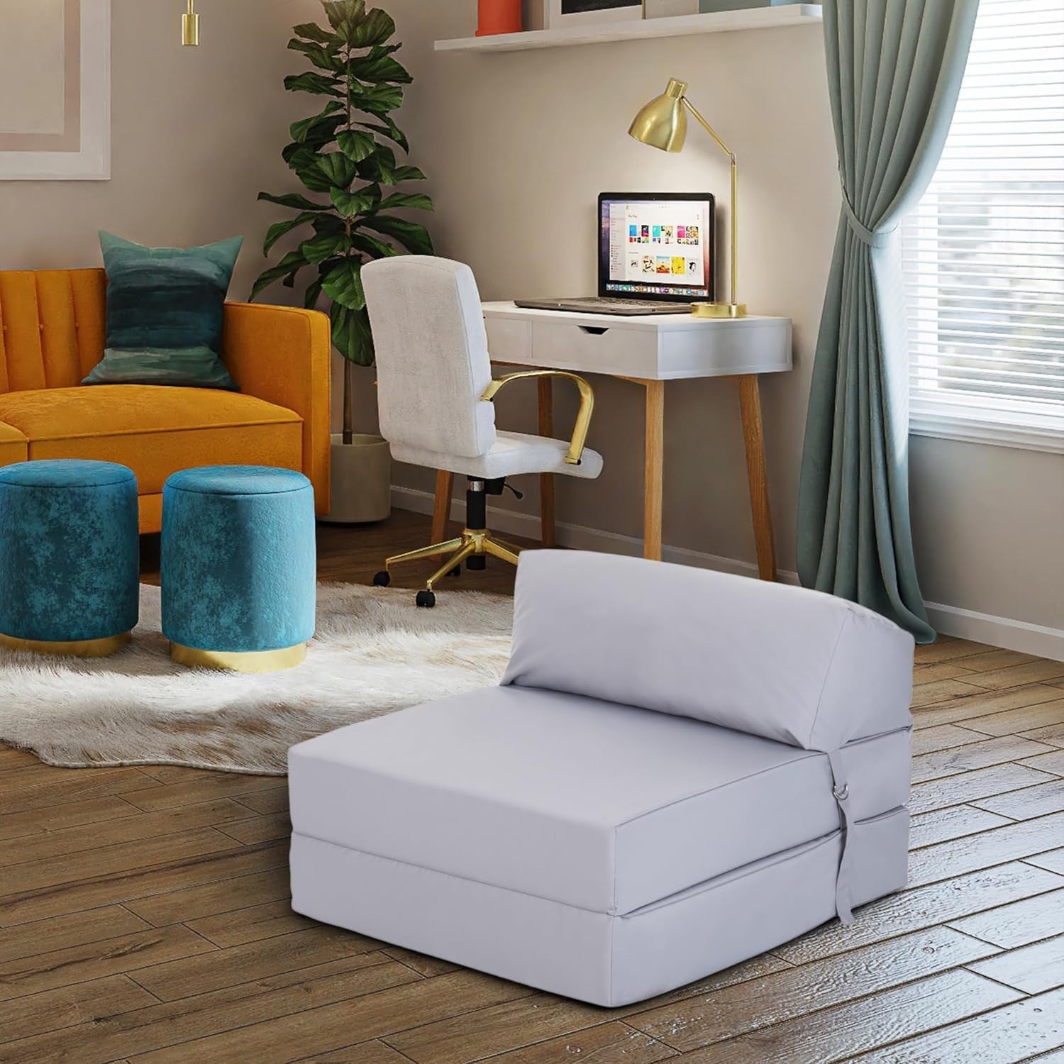 Foldable Z Bed Sofa Chair | Lightweight Single Mattress | Space-Saving Design