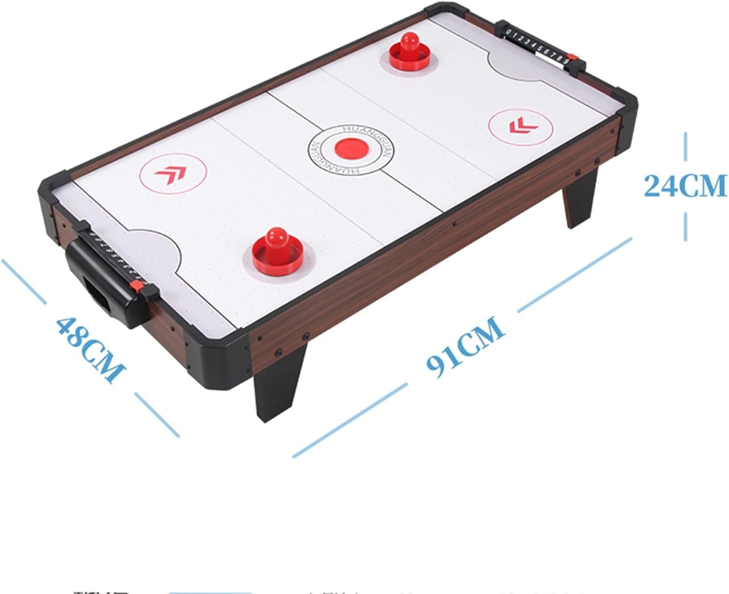 Air Hockey Table Game Powerful Air Manual Scoring Portable Indoor Play
