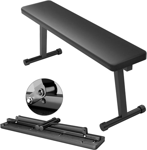 Heavy Duty Folding Flat Weight Bench 600lb Strength Training Home Gym
