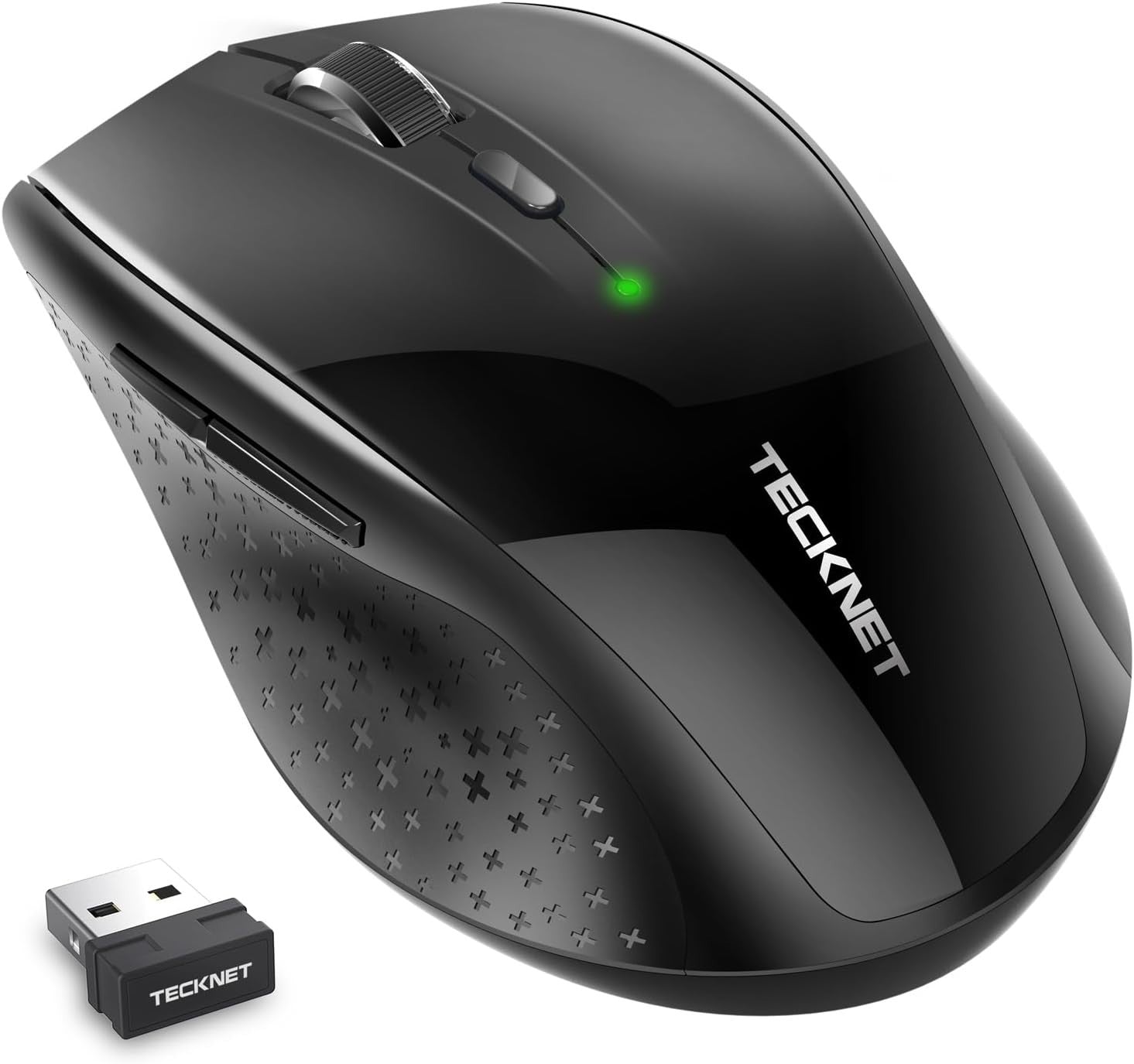 Rechargeable Wireless Mouse 6400 DPI Silent Ergonomic USB Laptop PC