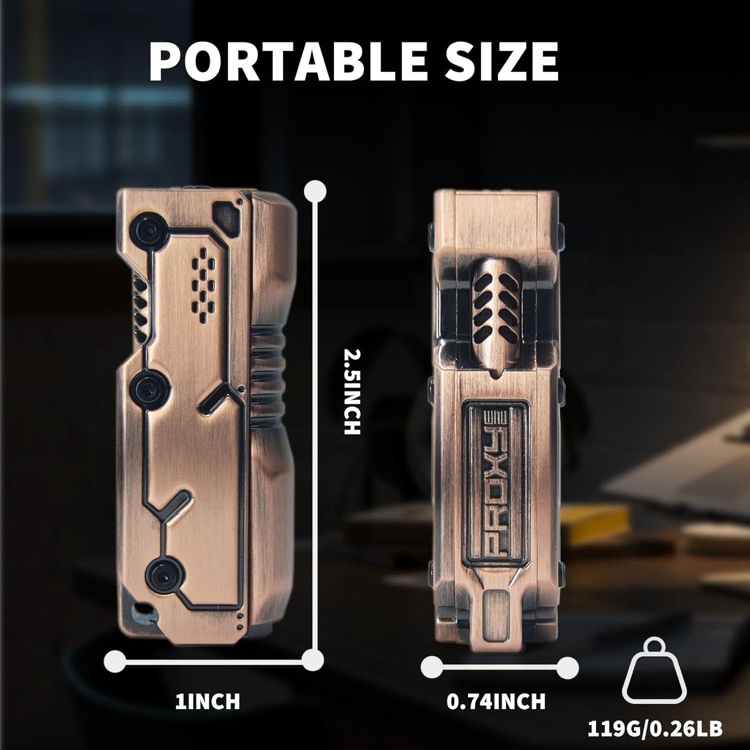 Metal Fidget Slider Ratchet Clicker Magnetic EDC Stress Relief Toy