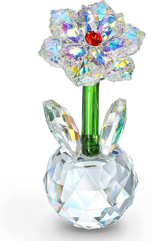 Crystal Sunflower Figurine Ornament • Sparkling Glass Flower Gift • Table Decor